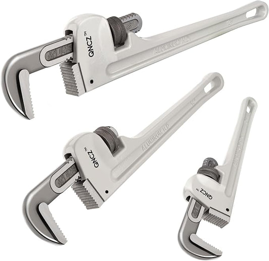 GripForge™ UltraLight Aluminum Pipe Wrench Set
